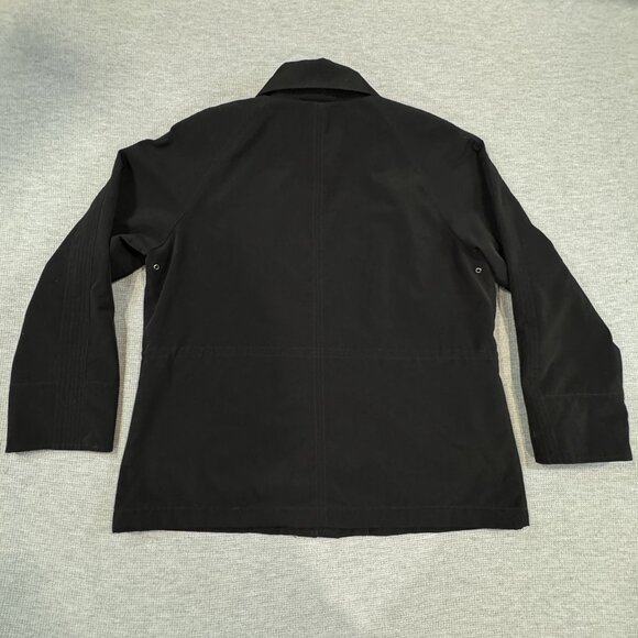 ESPRIT Womens Size XL Black Zip Front Utility Jacket Drawstring Waist Pockets - Picture 5 of 15